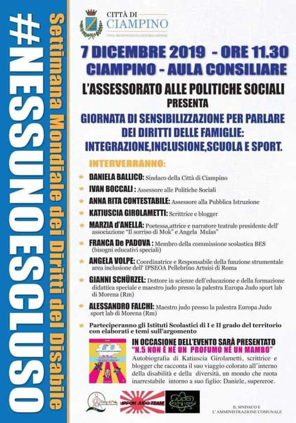 Ciampino 7 Dicembre –   Giornata dei diritti delle famiglie