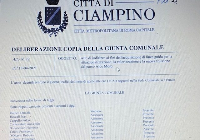 Ciampino. la delibera contestata dall’ANAC