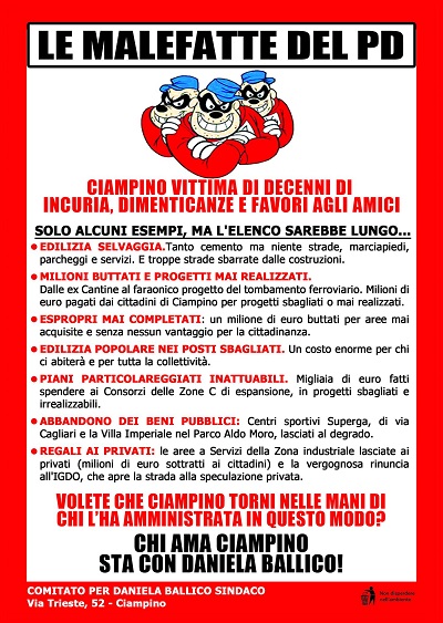 CIAMPINO. IL NATALE NON FERMA LO SCONTRO DX-SX