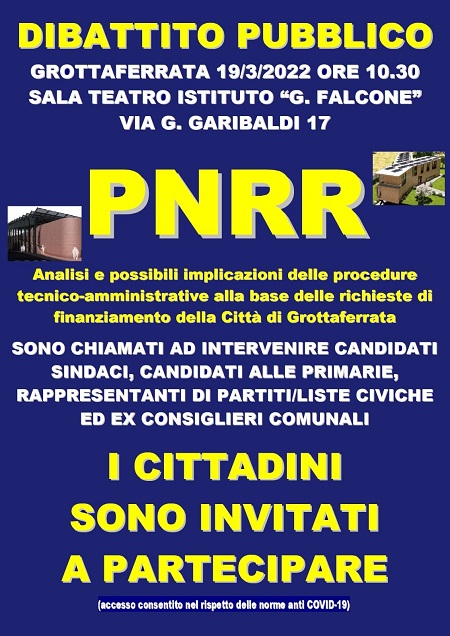 Grottaferrata. Dibattito pubblico